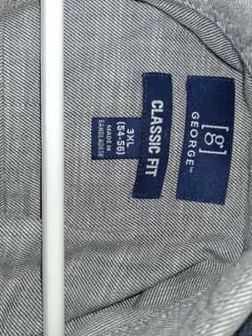 George 81 Classic Fit Button-Up Shirt in Gray